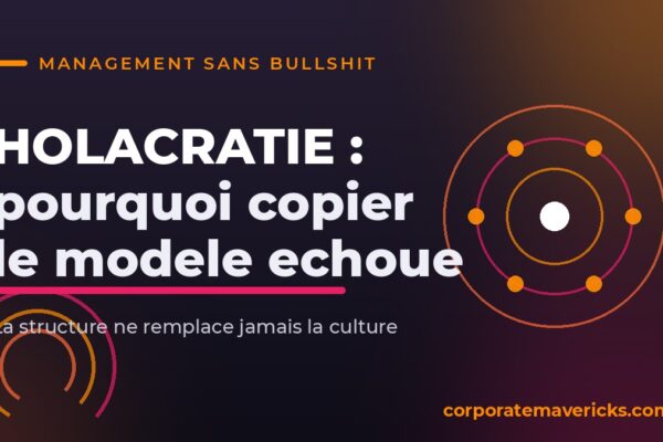 Holacratie : cercles concentriques illustrant pourquoi copier le modele echoue