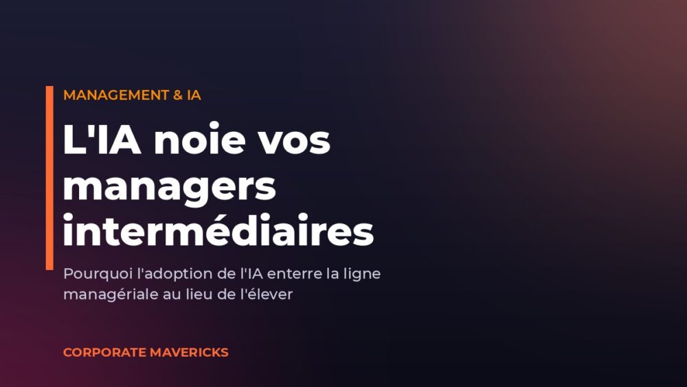 Manager intermediaire submerge par l'adoption de l'IA en entreprise