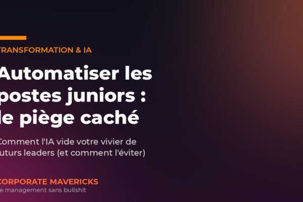 Automatiser les postes juniors avec l'IA vide le vivier de futurs leaders