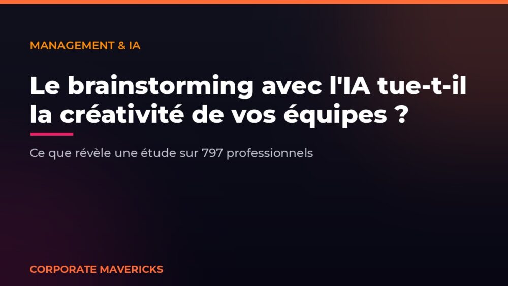 Brainstorming avec l'IA et créativité d'équipe