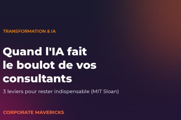 L'IA remplace les consultants : trois leviers pour rester indispensable
