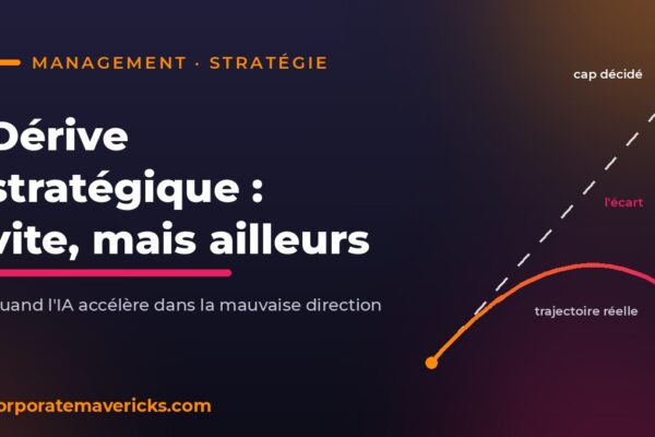 Dérive stratégique : écart entre le cap décidé et la trajectoire réelle de l'entreprise