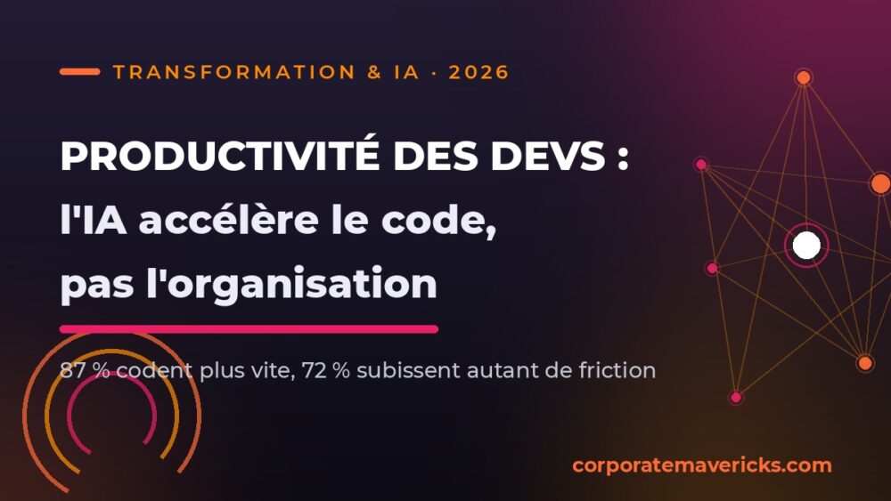 Productivité des développeurs et IA : le code va plus vite, pas l'organisation