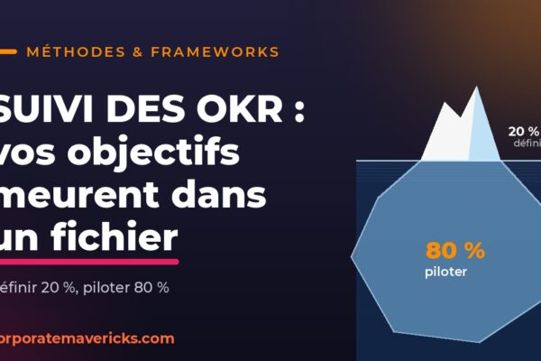 Suivi des OKR : l'iceberg, définir 20 %, piloter 80 %